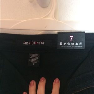 Black High Waisted FashionNova Pants